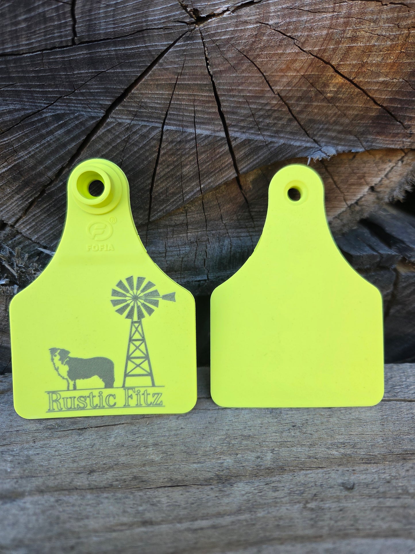 Yellow Cattle Tags