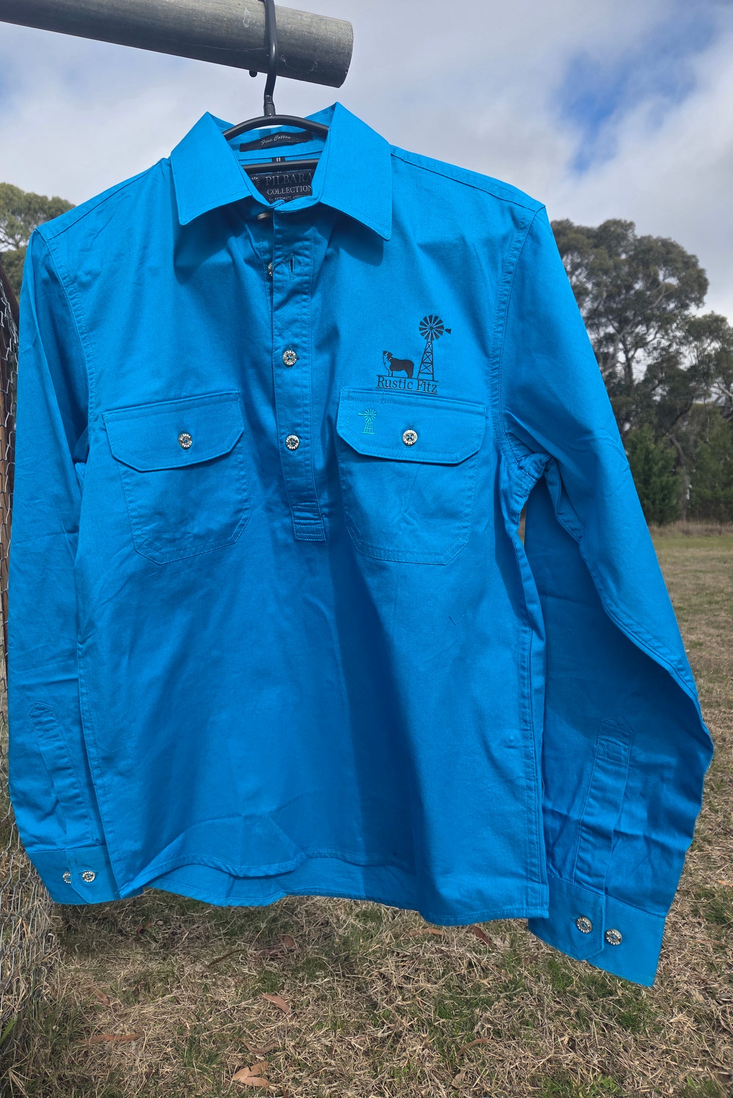 'Azure' Work Shirt - Kids