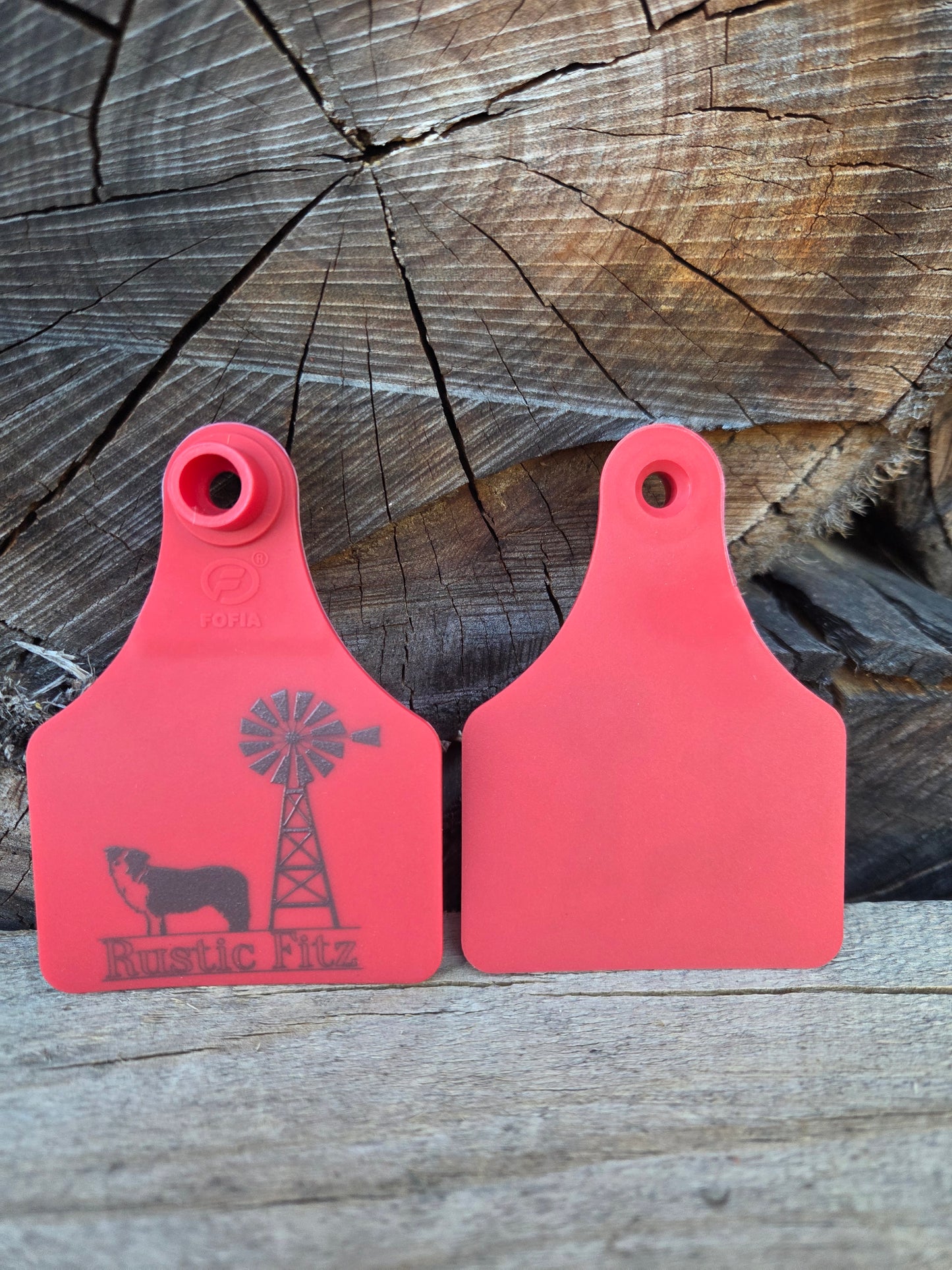 Red Cattle Tags
